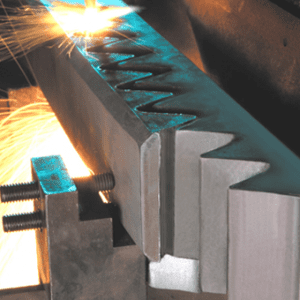 Flame machining a Large Gear Rack
